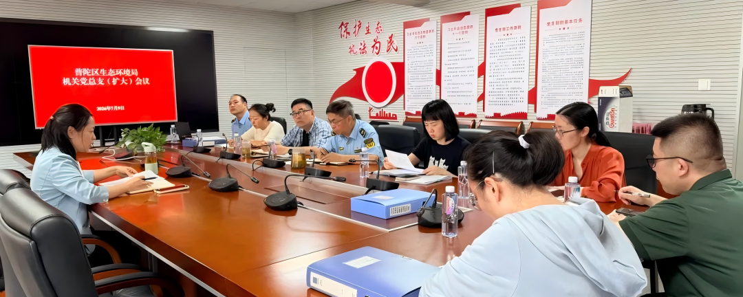 凝心聚力强党建，蓄势赋能促提升！区生态环境局机关党总支召开会议
