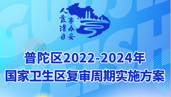 图解：普陀区2022-2024年国家卫生区复审周期实施方案