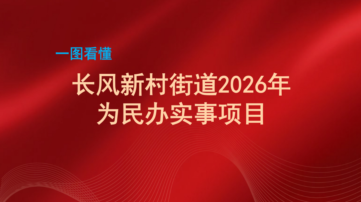 图解：长风新村街道2026年为民办实事项目